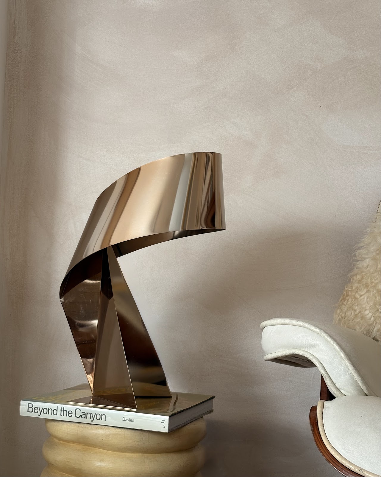 Claire Norcross Gold Ribbon Lamp [Netherlands, 1990s]