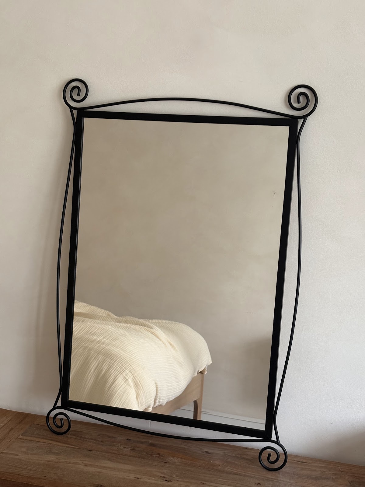 Wrought Iron Scrolled Mirror [England, 1990s] 